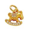 .1Stuks Schattige Gouden Kleur Pony Paard Bedels Hanger Voor Sieraden Maken Ketting Oorbellen Armband Sleutelhanger DIY Accessoires Benodigdheden