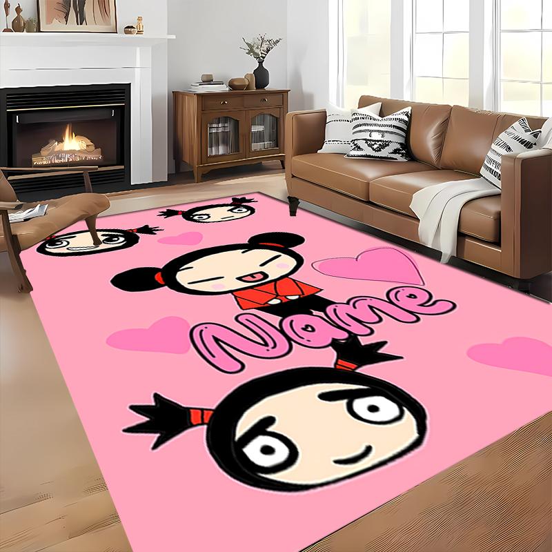 Custom Personalization Pucca Area Rug - Perfect For Kitchen, Bathroom,Laundry Room Decor Large Size Available,Gift All Seasons