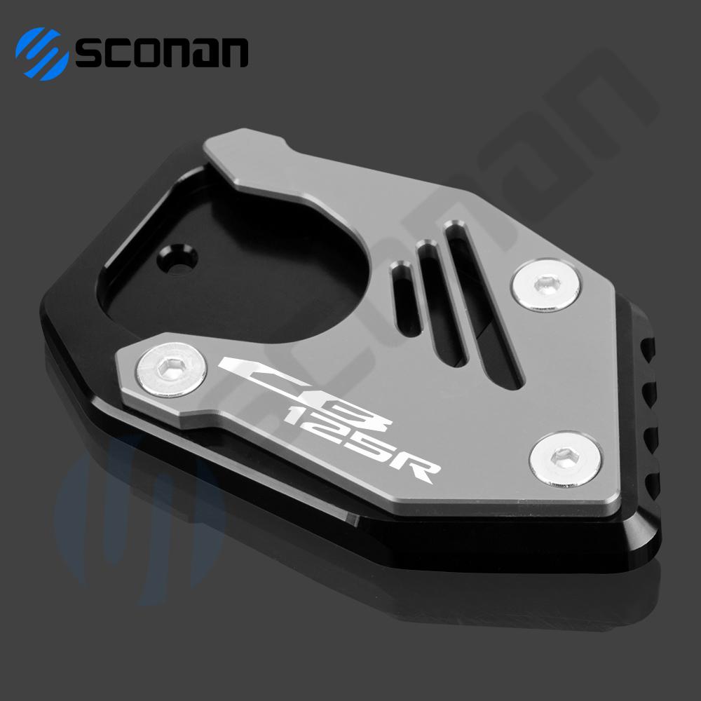Motorcycle Accessories Kickstand Side Stand Extension Pad Support Plate Enlarge For HONDA CB125R CB 125R