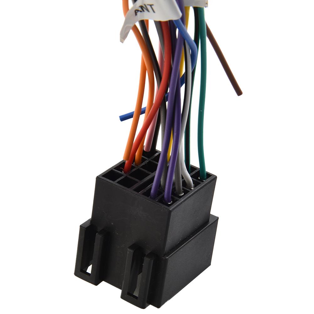 Universal Car Stereo Radio 16Pin To ISO Cable Adapter Male Plug To Female Connector Wiring For Auto Car With 16Pin Sockets