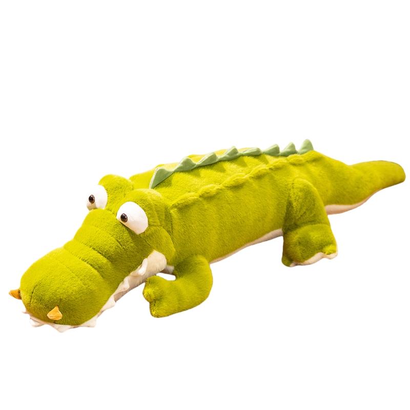

Soft Crocodile Plush Toy Fluffy Full Stuffed Animal Pillow Doll Jungle Green Giant Alligator Sofa Cushion Birthday plush Gift 74cm
