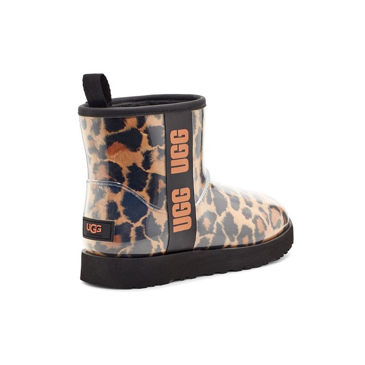 UGG Klasické Průhledné Mini Teplé Odolné Protiskluzové Ležérní Krátké Sněhule Dámské boty Leopard 1122512-BTC