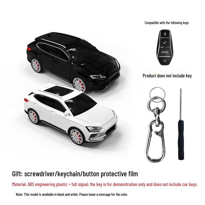 Capa para Chave BYD Song Plus: Capa Protetora Modelo Pássaro Zhiling com Luz, Design Criativo