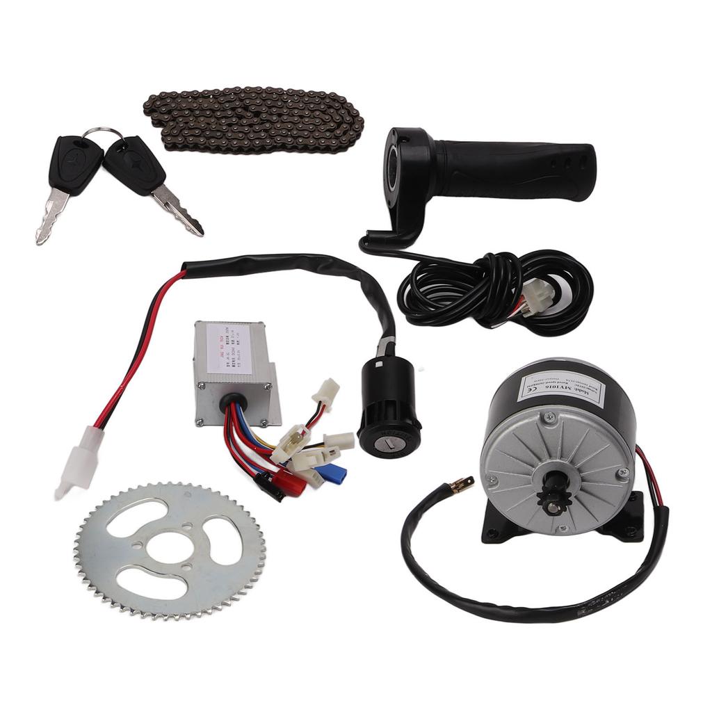 24V 250W Electric DC Motor Controller Kit With 55T Chainring 146L Chain for Mini Bikes Electric Scooter Motorcycle