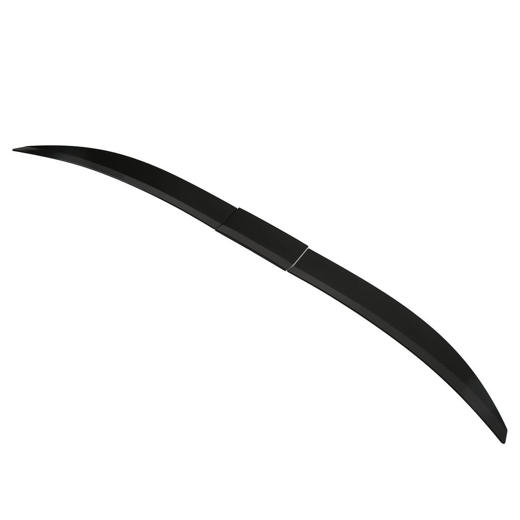 3-Piece Adjustable Tailgate Spoiler Wing, Gloss Black Rear Trunk Spoiler Lip for Toyota Civic, Universal Fitment