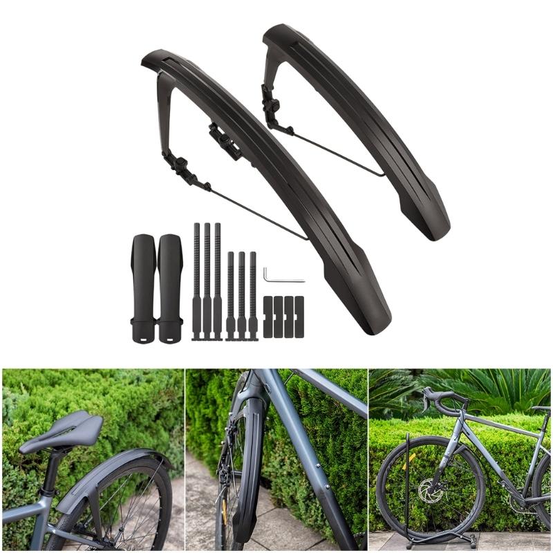 Adjustable Front Rear Mud Guards Universals Bicycles Mudguard Windproof Mountain Bike Mudguard Easy to Install