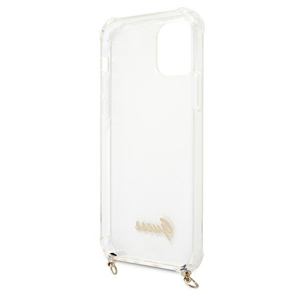Guess Guhcp12Mkc4Gsgo Iphone 12/12 Pro6,1 Transparent Hardcase 4G Gold Chain