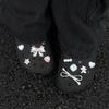 Cave Shoe Accessories, DIY Shoe Buckle, Silver, Imitation Metal, Bow, Cute Barbie Shoe Flower