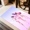 Dance Party Celebration Floor Rug Office Rug Perfect for Foyer Entryway Dining Room Outdoor Antislip Carpet Anime Office Decor Birthday/Christmas Gift