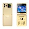 P20 Skládací Mini Mobilní Telefon Čtyři SIM Karty 2,4 palce HD Displej Svítilna LED Bluetooth Rychlá Volba Super Tenký Módní Mobilní Telefon