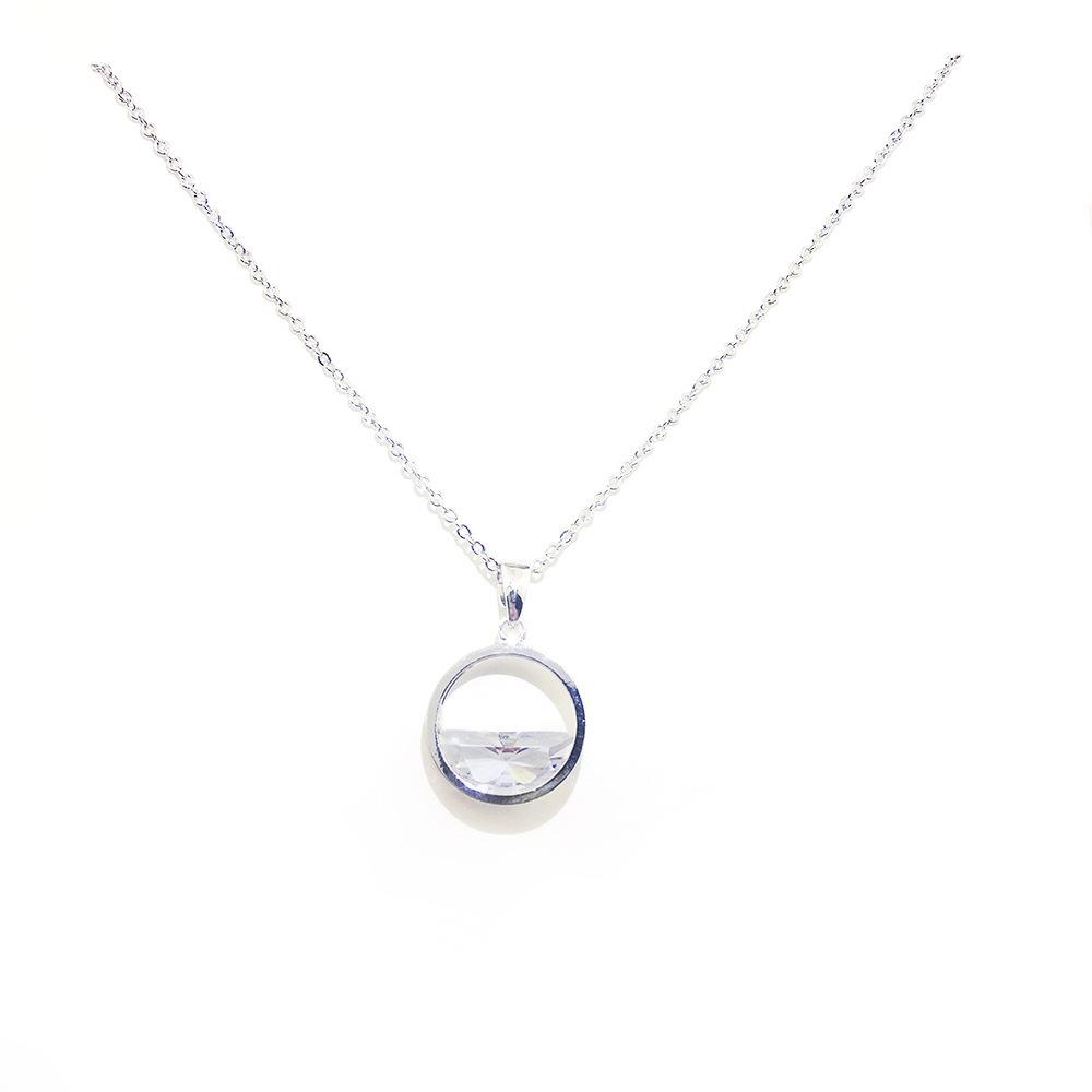 Necklaces Women's Holiday Gift Round Ring Temperament Popular Necklace for Women Charms Fashion Vintage Pendant Jewelry