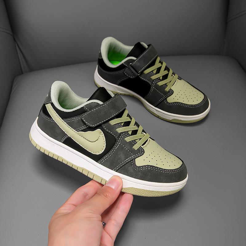 AJ1 Kids' Spring 2025 Multicolor Skate & Basketball Shoes, Medium & Large Sizes, Air Force One Style for Girls