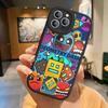 Custodia per Telefono Geometry Dash per iPhone 11 12 13 14 15 16 Pro Max Plus Copertina in Pelle