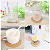 5/10pc Cup Mat Natural Round Wooden Pad Durable Non-Slip Cork Coaster Tea Coffee Mug Drinks Holder for Table Decor DIY Tableware