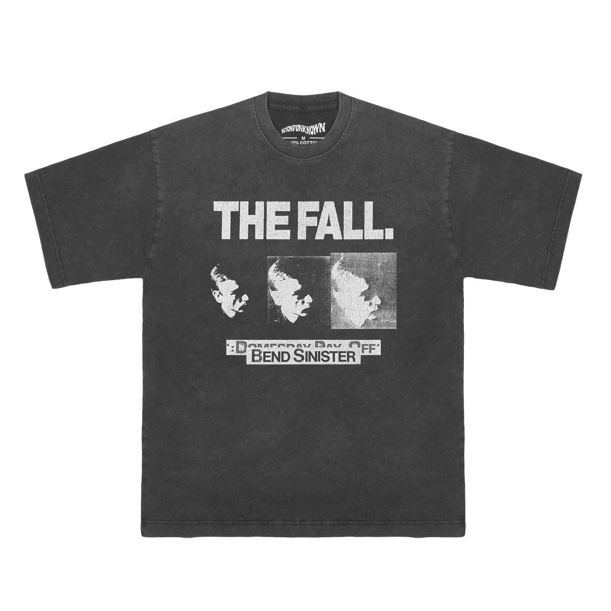 The Fall TShirt Bend Sinister Alternative Rock Post Punk Band Washed Cotton Style Retro Long Short Sleeves Casual Shirt S