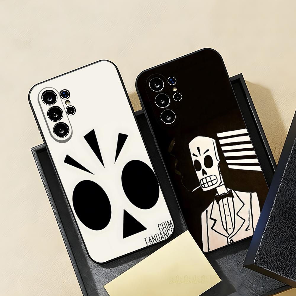 G-Grim F-Fandango Phone Case For Samsung S26 S25 S24 FE S23 S22 S21 Plus S20 Ultra Note20Ultra Black Soft Shell