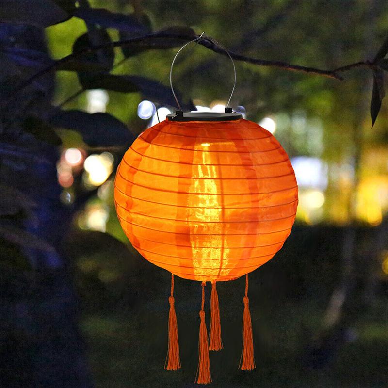 12 Inch Waterproof Solar Powered Lanterns Chinese Lantern Led Lamp Outdoor Decoration Balls Light Solar Lantern Party Decoration