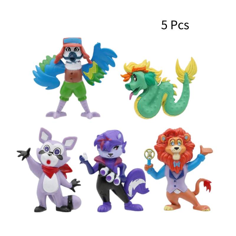 

Park Indigo Figurine Model Doll 5pcs Set Pvc Collectible Cake Toppers Decor