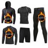 Men's 5-Piece Quick-Dry Sports & Fitness Set: Gym, Running, Basketball - All Seasons