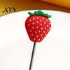 Stir Stick Cocktail Stick, Stainless Steel Mixing with Durian Pineapple Strawberry Cute Drink Stirrer Watermelon Rubber Top Decor, for Bar Milk