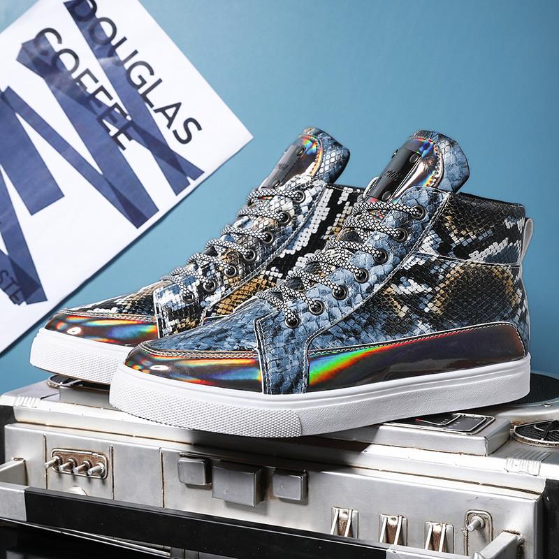 Black Leather Designer Sneakers Men Superstar Shoes Casual High Top Trainer Mens Vulcanized Sneakers Zip Street Hip Hop Shoes