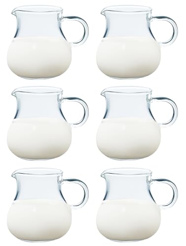 Toyo Sasaki Glass Syrup Pitcher with Handle, Approx. 45ml, TS44027, Set of 6
