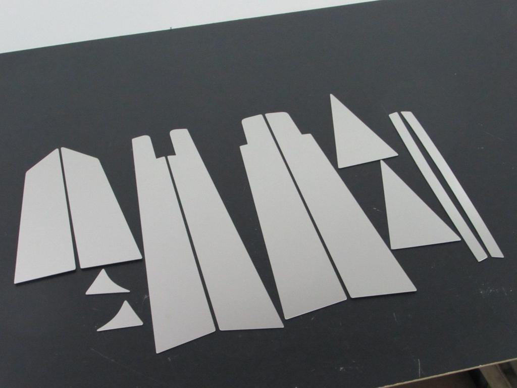 BRIGHTZ Stainless Steel Pillar Panels for Honda Odyssey with Standard Set 8940 Ultra-Mirror RB1-2 (Early Model) RB1/RB2 (Compatible Visors) 12-Piece