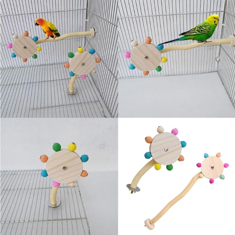 Vogel Sitzstange Natur Molar Ständer für Papageien Conure Supplies Wellensittiche Schleifkratzer für kleine mittelgroße Papageien Spielzeug