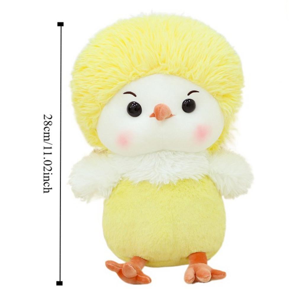 Stuffed Animals Chicken Plush Toy White/Yellow Rooster Plushies Chick Stuffed Doll  Room Decor