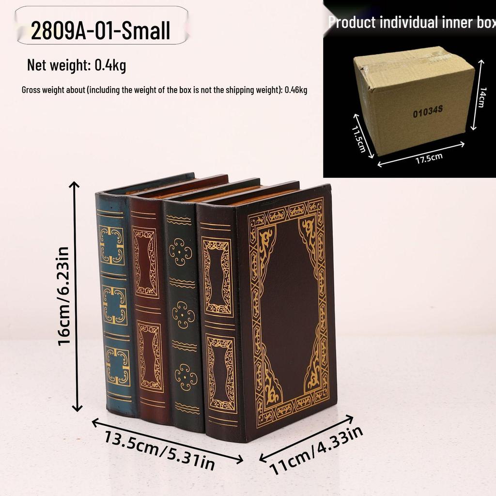European Retro Decorative Book Props - Fake Book Storage & Office Ornaments