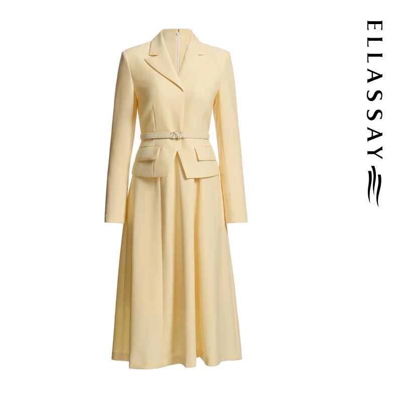 ELLASSAY 100% Lamb Wool Elegant A-Line Dress