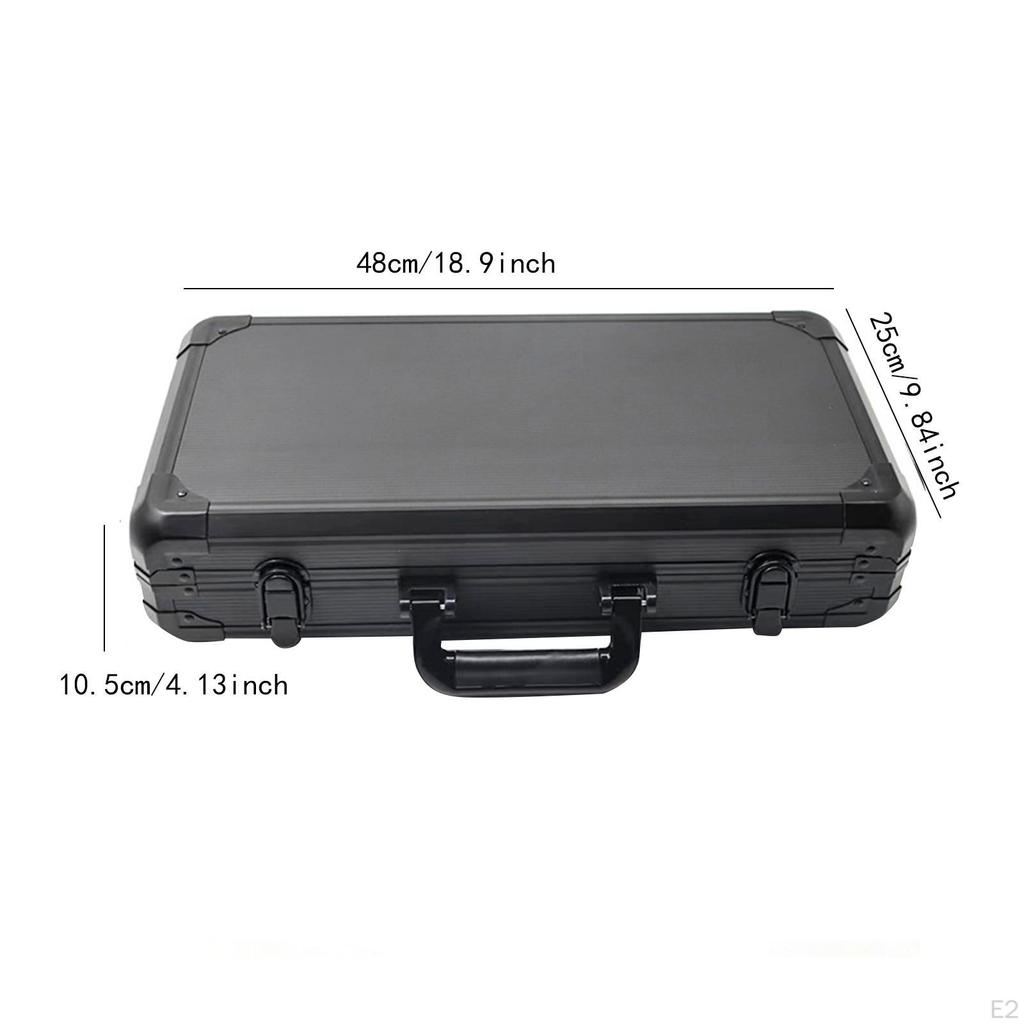 Pickleball Racket Suitcase Storage Bag with Handle Protective Paddle Holder Carrying Case for