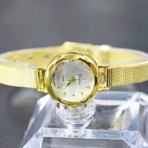 

Watches for Women Dress Top Brand Luxury Watch Female Clock Stainless Steel Silver Mesh Strap Quartz Wristwatches Zegarek Damski золотой