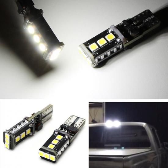 

Xenon White Error Free 912 921 T15 LED Bulbs For Truck Car Backup Reverse Lights