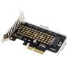 M.2 NVME To PCIe 3.0 X4 Adapter Up To 32Gbps PCI-E GEN4 for Desktop PC for 2280/2260/2242/2230 M.2 NVMe SSD