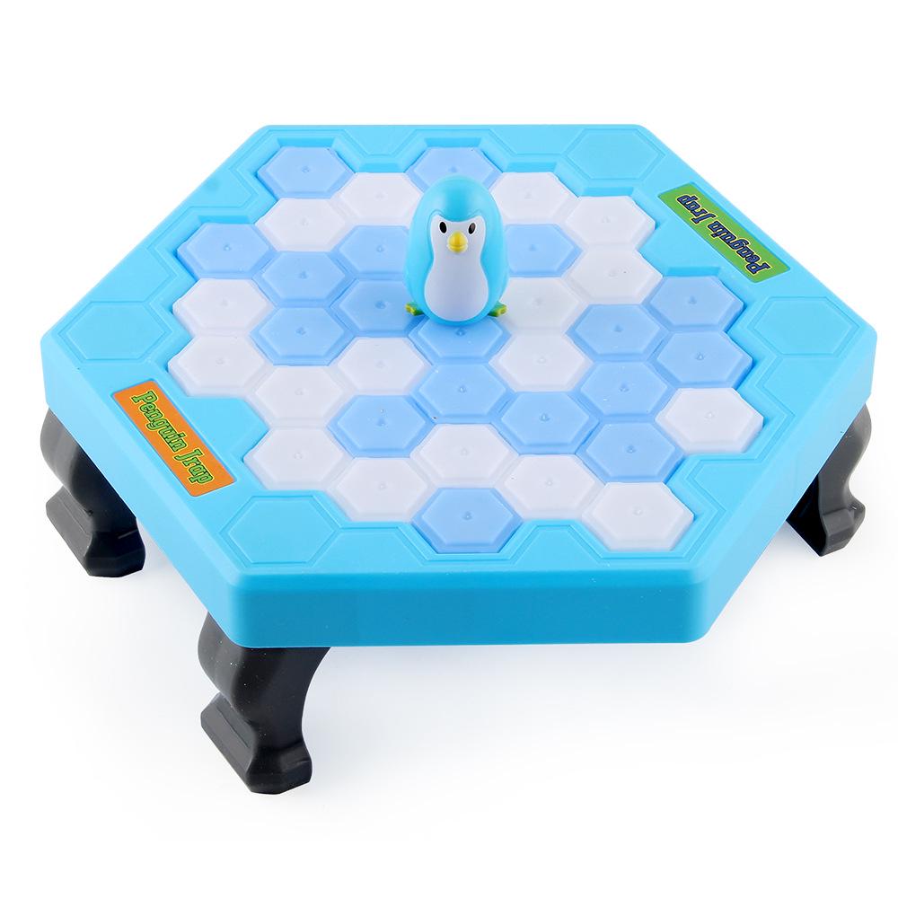 Penguin and Dinosaur Ice Knock Challenge: Educational Parent-Child Game
