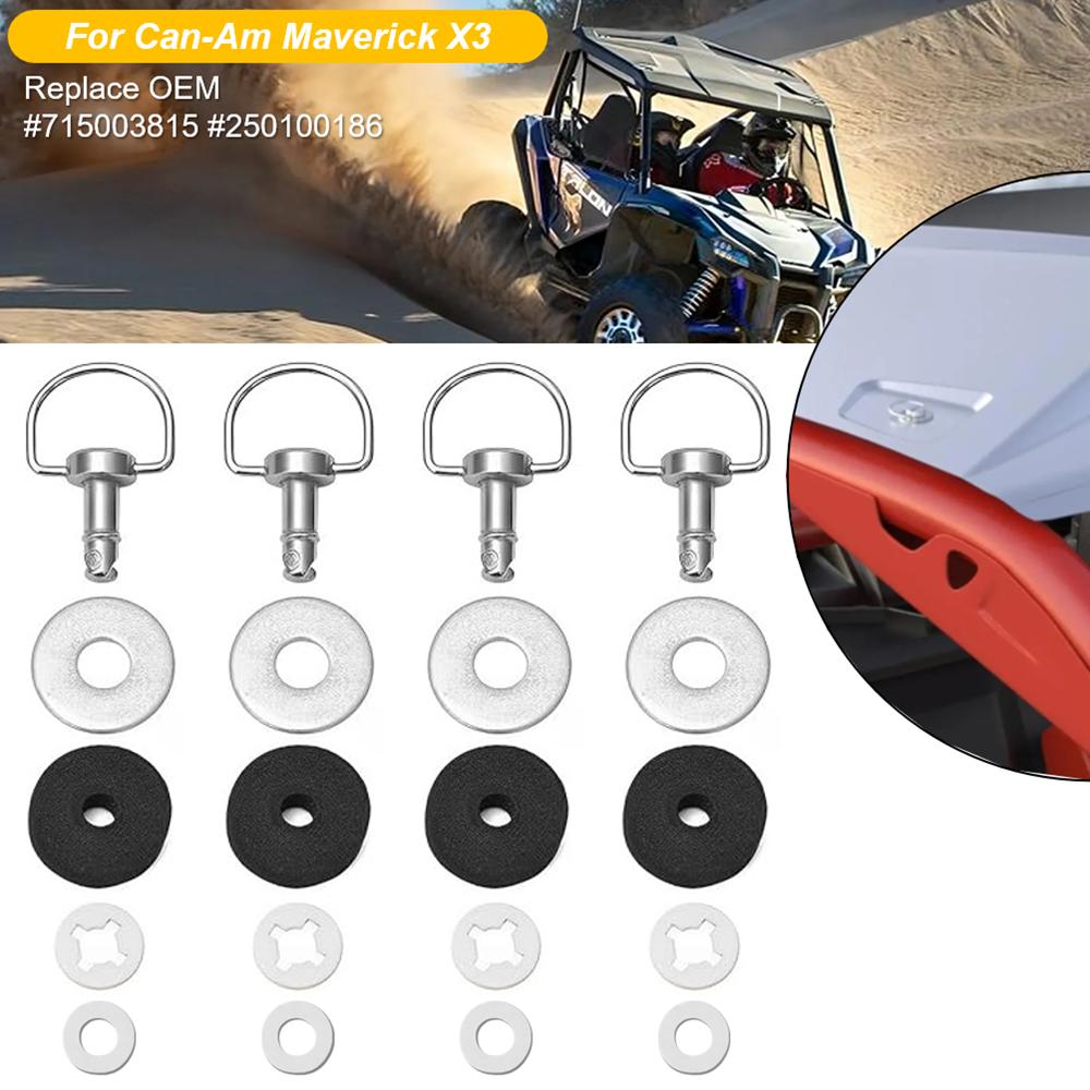 UTV X3 Roof Quick Release Bolts Fastener Kit 2017 2018-2022 2019 2020 For Can-Am X3 Maverick X3 715003815 Quarter Turn Dutz Bolt