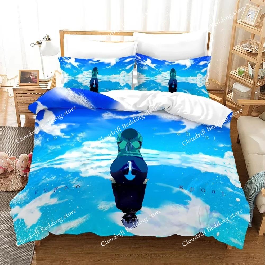 Customizable 3D Print Anime Tokyo Ghoul Bedding Sets Duvet Cover Set With Pillowcase Twin Full Queen King Bedclothes Bed Linen