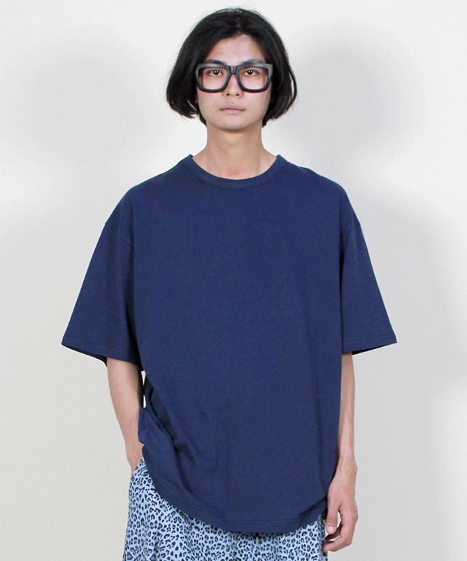 Deumakeu Boxy Fit Short Sleeve T-Shirt Deep Blue