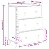 Drawer Cabinet Made of Reclaimed Wood 66 x 34.5 x 90 cm Engineered Wood
