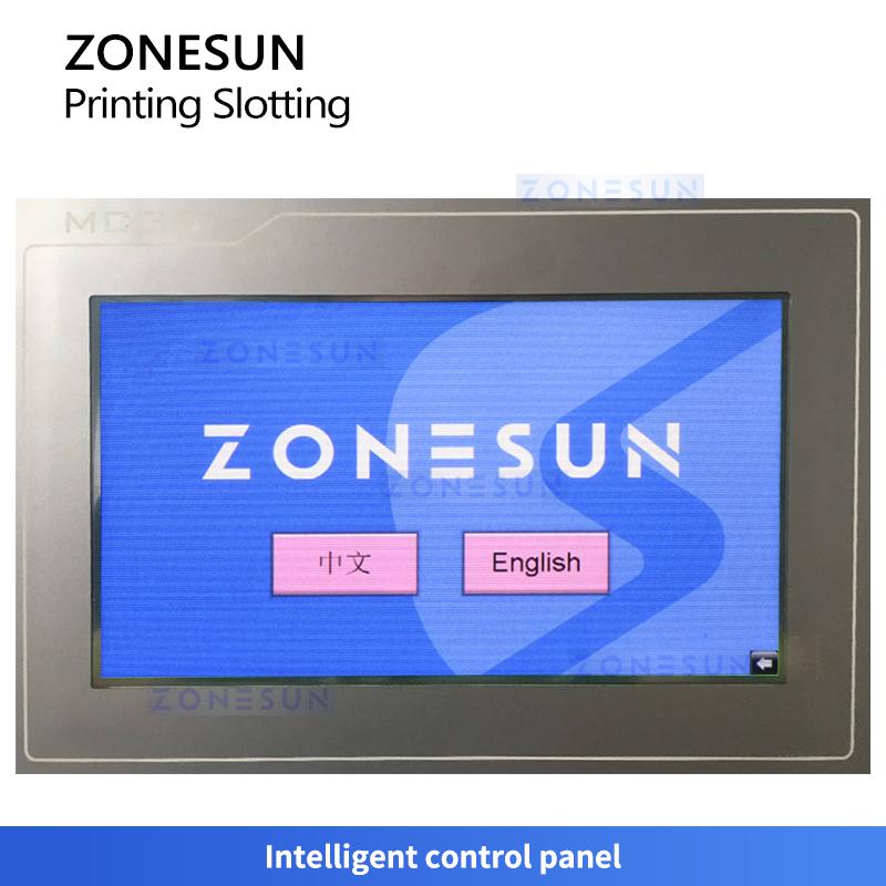 ZONESUN ZS-YKM3 Automatische Flexodrucker-Rillmaschine 3-Farben-Druckmaschine 3600 Bogen/h Wellpappkarton-Herstellungsmaschinen