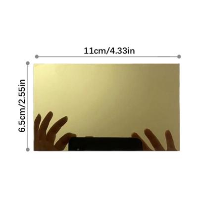 Shatterproof Stainless Steel Mirror Adhesive Mounting for Car Sun Visors Clear Imaging Various Vehicles Available