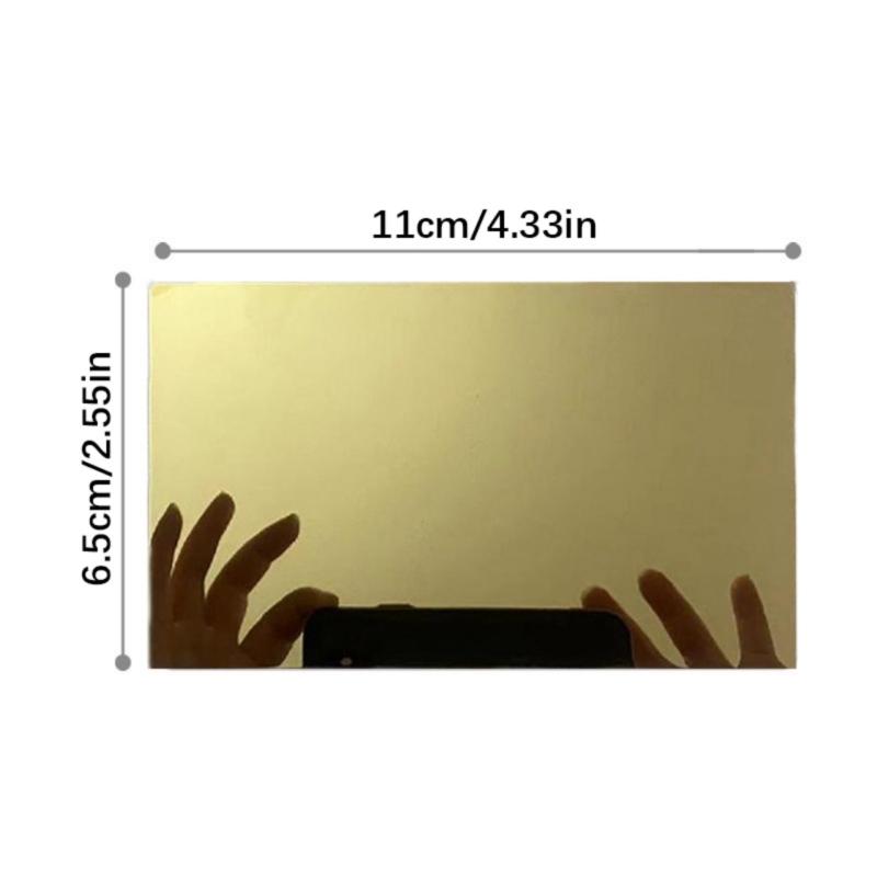 Premium Stainless Steel Car Sun Visors Mirror Shatterproof Design Adhesive Installation Universal for Vehicles