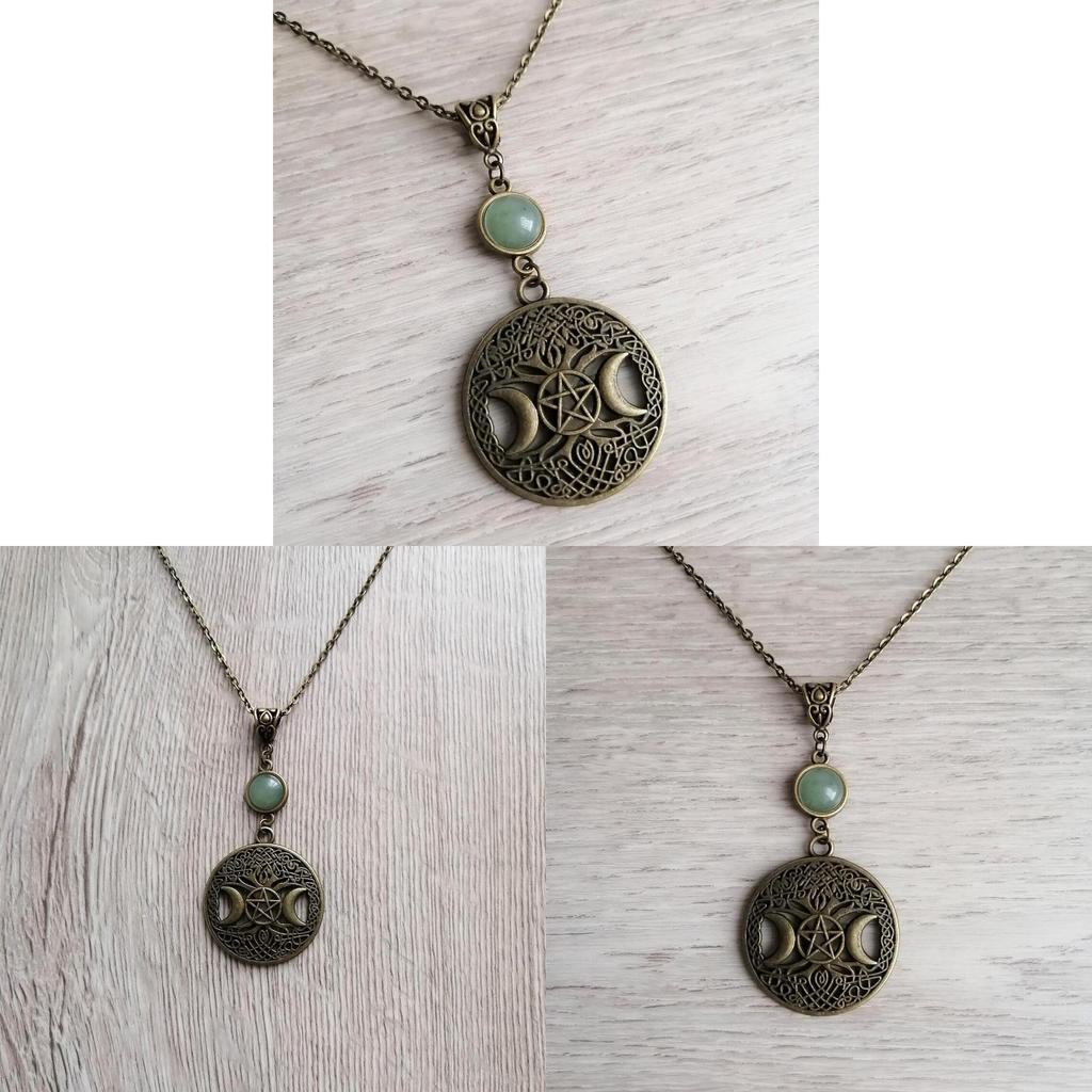 Silver Star Moon Pendant Necklace For Women With Cross Chain Design