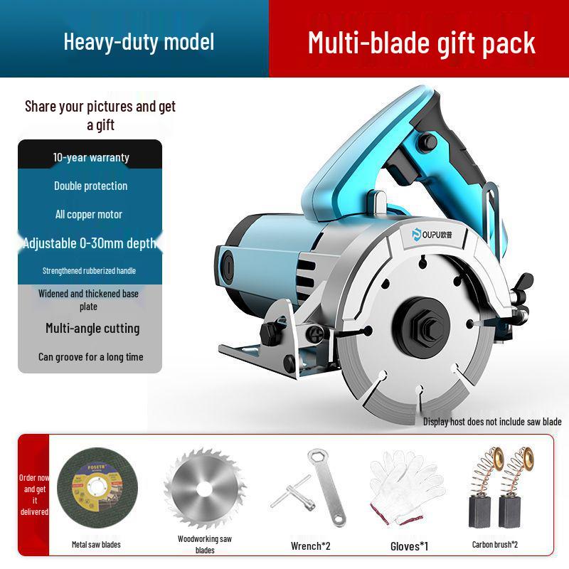 Oupu tragbare elektrische Säge: Vielseitige Schneidemaschine für Holz, Fliesen, Stein, Metall und Marmor