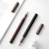 1pc Luxury Retro Wood Bronze Fountain Pen Office Business Writing Art Calligraphy Ink Pens 0.5mm School Student Stationery Gifts
