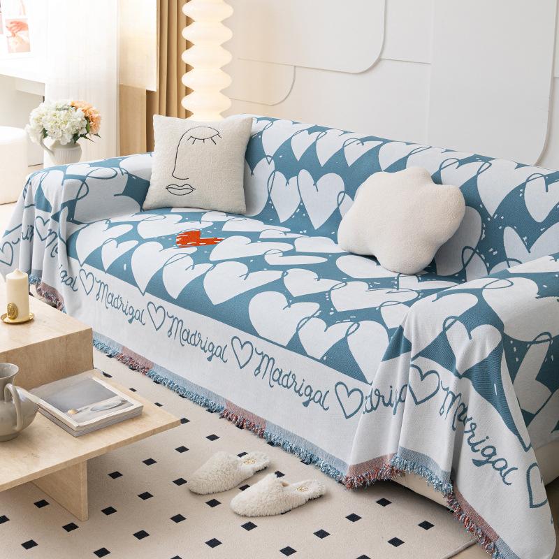 Chenille Skin-friendly Anti-cat Scratch Sofa Heightening All-inclusive Full Set Four-season Universal Anti-slip Sofa Cover Sofa Cushion