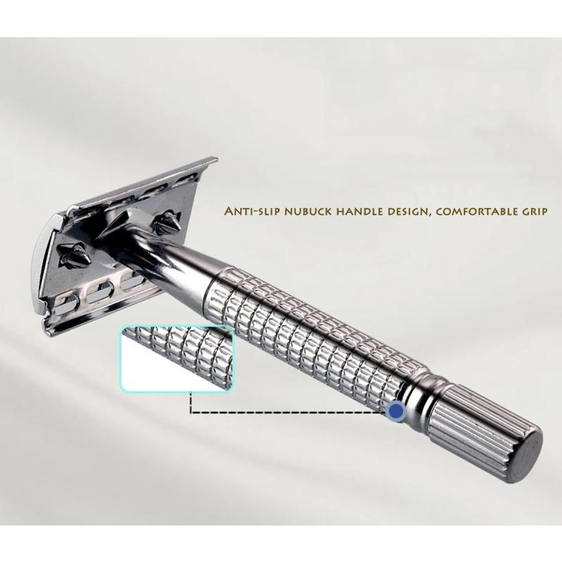 New Double Edge Safety Razor Portable Detachable Mens &Womens Hair RemovalShaving Razors Classic Metal Manual Shaver