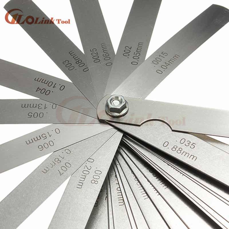32 Blades Metric Thickness Gage Set Tappet Valve Feeler Gauge Gauges/METRIC Measuring Tool High Quality