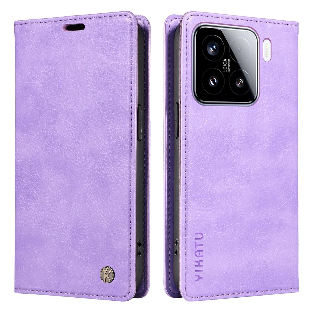 YIKATU YK-006 Für Xiaomi 15 Hülle Magnetischer Verschluss Leder Handyhülle Litschi-Textur